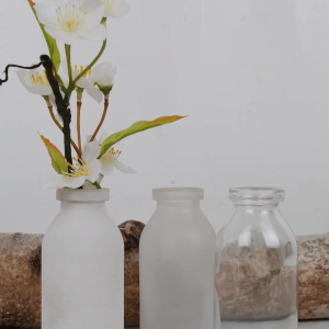 Vase, små flaskeformede 3 stk.