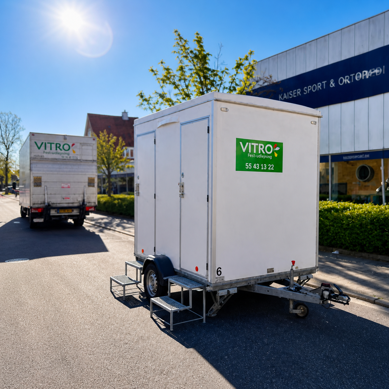 Toilettrailer, kværn