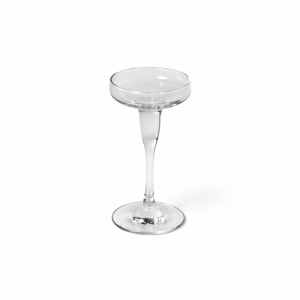 Lysestage, glas høj