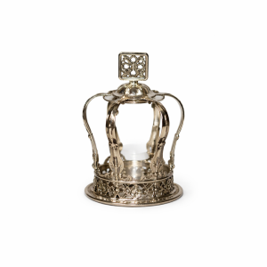 Kongekrone til fyrfadslys, sølv