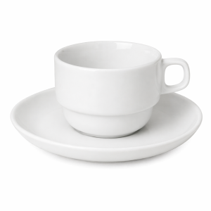 Karina, kaffekop med underkop