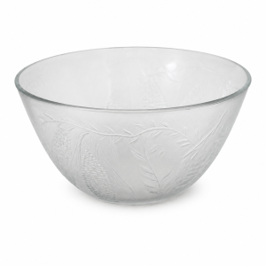 Salatskål, glas m. mønster